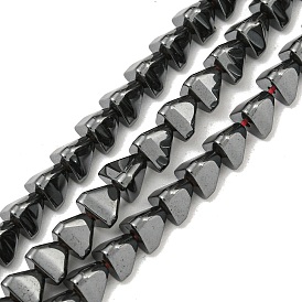 Non-magnetic Synthetic Hematite Beads Strands, Triangle