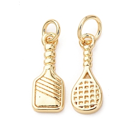 Латунные подвески, прелести ракетки, без кадмия и без свинца, стойки покрытие, долговечный, с целью перехода в кольце