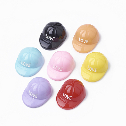 Cabuchones de resina, sombrero con la palabra amor