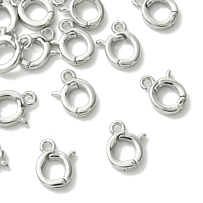 SHEGRACE Brass Lobster Claw Clasps, Cadmium Free & Lead Free & Nickel Free