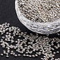 12/0 Electroplate Glass Seed Beads, Round Hole Rocailles