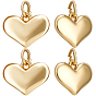10шт стойки с латунным покрытием, с целью перехода в кольце, сердце