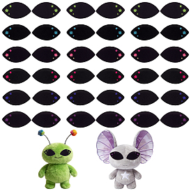 150 Pairs 6 Colors Felt Craft Doll Eye, for DIY Doll Toys Puppet Plush Animal Making, Horse Eye