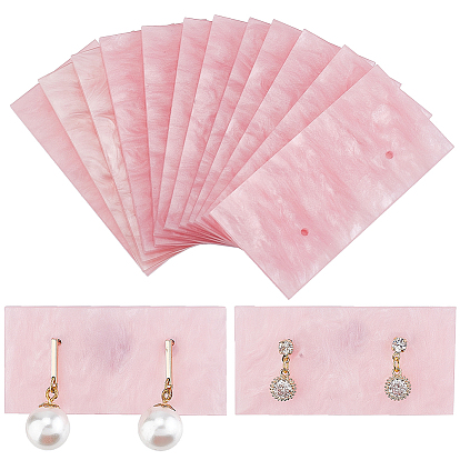 10Stk. Acryl-Ohrring-Displaykarte mit Wasserwellen, Schmuck-Ohrringhalter für den Einzelhandel, Fotografie, Wohnkultur, Rechteck