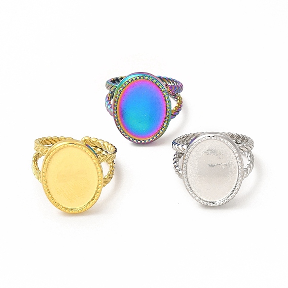 304 настройки кольца открытой манжеты из нержавеющей стали, овальные