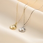 925 Sterling Silver & Natural Freshwater Pearl Pendants, Shell Shape Charms, Without Necklace, White