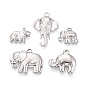 5 шт. 304 подвески из нержавеющей стали, Слон прелести