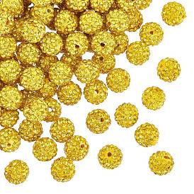 Arcilla de polímero pavimenta los granos de diamantes de imitación, granos de la bola de discoteca, pp 13 (1.9~2 mm), 6 hileras de diamantes de imitación, 10 mm, agujero: 1.5 mm