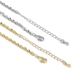 Rack Plating Brass Cable Chain Necklaces for Women, Long-Lasting Plated, Lead Free & Cadmium Free