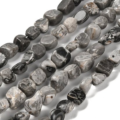 Натуральная карта каменные бусы пряди, самородки, упавший камень