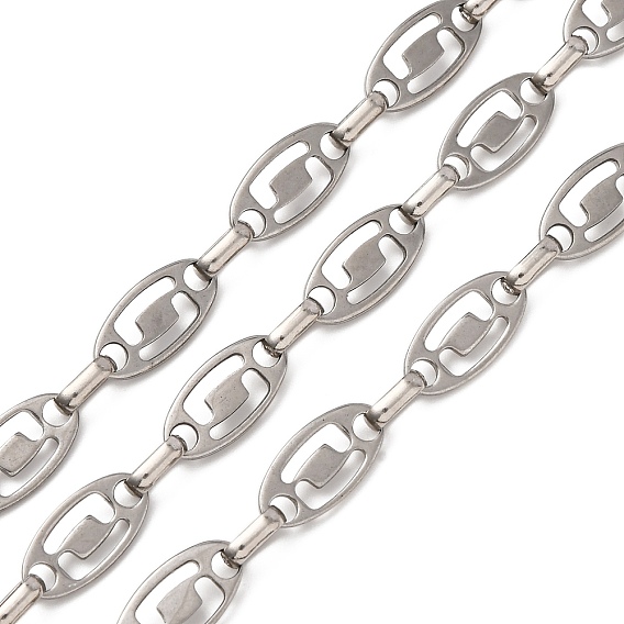 304 цепи овальные из нержавеющей стали, несварные