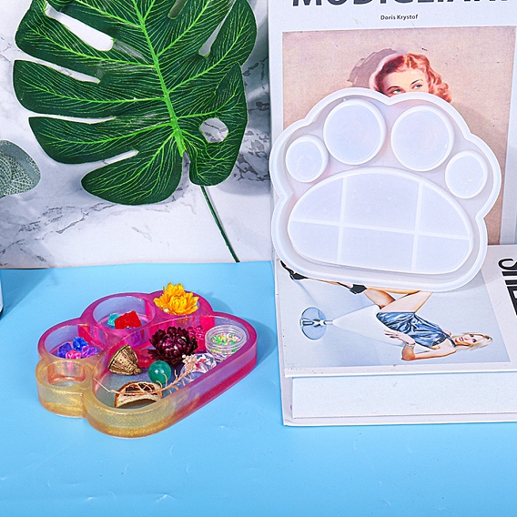 DIY силиконовые формы для отпечатков кошачьих ног, формы для литья смолы, для уф-смолы, изготовление ювелирных изделий из эпоксидной смолы