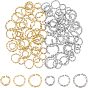90 шт. 6 стили 304 соединительные кольца из нержавеющей стали, открытые кольца прыжок, скрученный