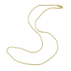 Brass Round Snake Chain Necklace for Women