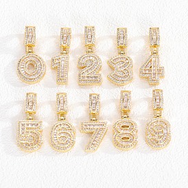 Европейские подвески из латуни с прозрачным кубическим цирконием, фигурные подвески с большими отверстиями, золотые