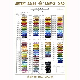 MIYUKI 3.4mm Drop Beads, Japanese Seed Beads, Matte Opaque Colours AB