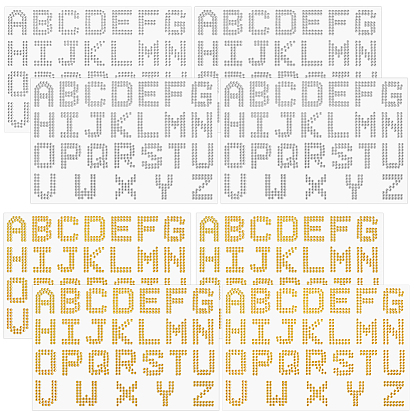 8 листы 2 стиль буквы a~z акриловые стразы горячей фиксации, самоклеящиеся акриловые наклейки со стразами, для украшения и поделок своими руками