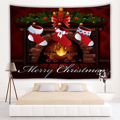 Hanging Decorative Fabric Christmas Printed Tapestry
