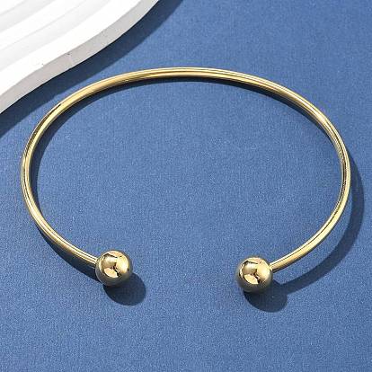 304 браслеты-манжеты из нержавеющей стали, браслеты с крутящим моментом для женщин, ионное покрытие (ip)