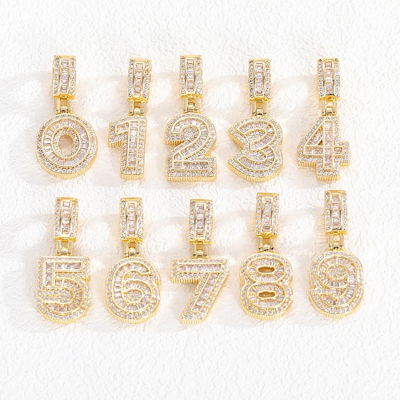 Европейские подвески из латуни с прозрачным кубическим цирконием, фигурные подвески с большими отверстиями, золотые