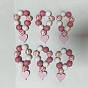 Heart Wood Beaded Napkin Rings, Napkin Holder Adornment, for Wedding Home Decoration