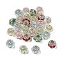Акриловые бусины-рондели со стразами, со смоляными звездными кабошонами, для ручек с бусинами, брелки, ювелирные изделия и ремесла