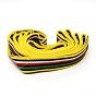 Polyester Braid Ribbon, Flat, Stripe Pattern, Garment Accessories