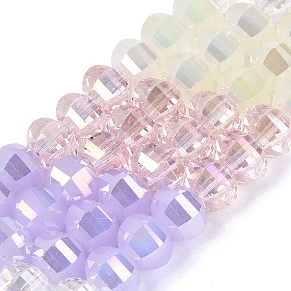 Гальваническое покрытие, нити из стеклянных бусин разных стилей, фонарь, граненые