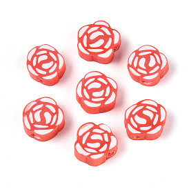 Бусины из полимерной глины , роза / цветок