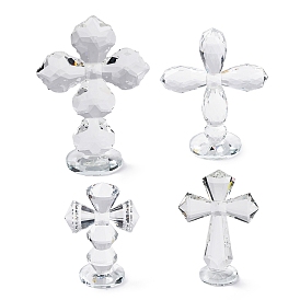 Фигурки крестов из натурального кварцевого кристалла, для домашнего украшения рабочего стола