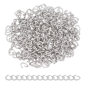 304 inox Anneaux ouverte, ovale