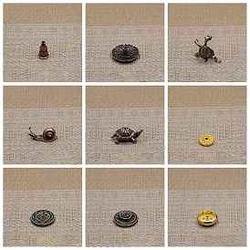 Tortoise/Snail/Gourd Alloy Incense Burners Holder, Buddhism Aromatherapy Furnace Home Decor