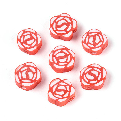 Бусины из полимерной глины , роза / цветок