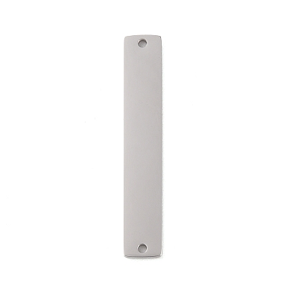 304 Stainless Steel Connector Charms, Laser Cut, Rectangle Links