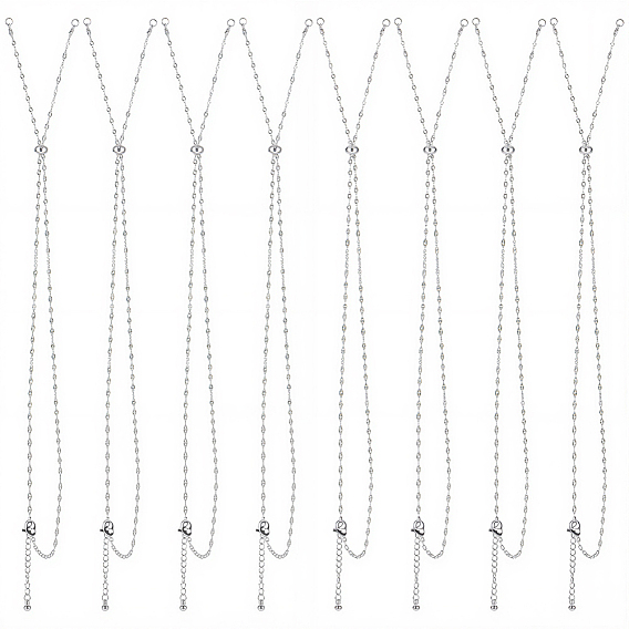 10 шт. 2 мм 304 изготовление ожерелий из нержавеющей стали в сингапурском стиле, с 304 из нержавеющей стали Lobster Claw застежками