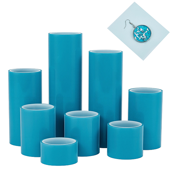 8 рулоны 8 виды бесшовной пластиковой ленты для ПЭТ, Самодельная УФ-лента для изготовления ювелирных изделий