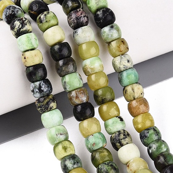 Natural Serpentine Beads Strands, Barrel