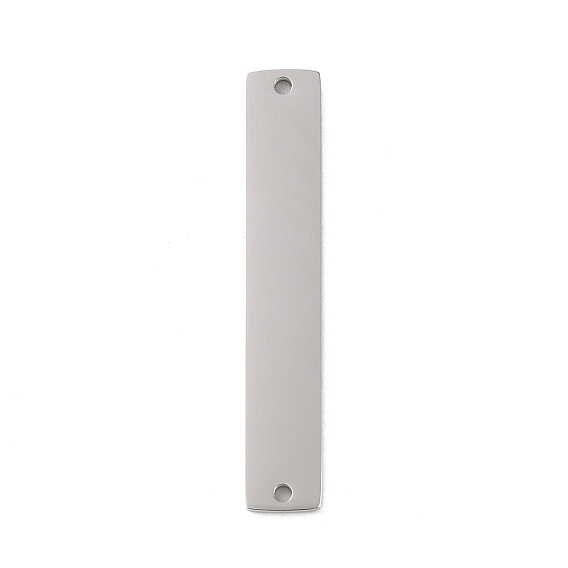 304 Stainless Steel Connector Charms, Laser Cut, Rectangle Links