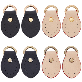 8 шт. 4 цвета головки молнии из коровьей кожи, кожаные застежки-молнии, для загрузки, куртка, сумки для багажа, , кошелек, ремонт куртки