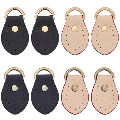 8 шт. 4 цвета головки молнии из коровьей кожи, кожаные застежки-молнии, для загрузки, куртка, сумки для багажа, , кошелек, ремонт куртки