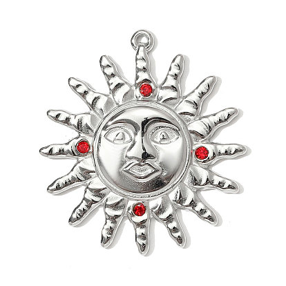 304 подвески из нержавеющей стали, солнечные чары, со стразами