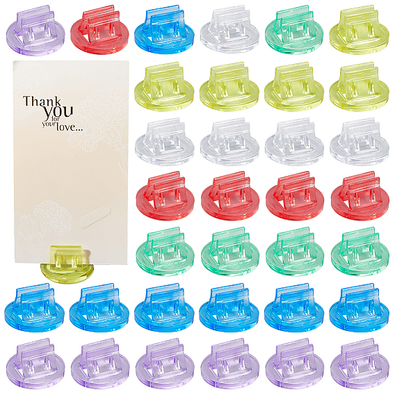 60шт 6цвета прозрачный пластиковый держатель для карт, для игры в карты