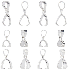 6 шт. 3 стиль 925 стерлинговое серебро подвески застежки, льда поручительств выбор щепотка, с печатью 925