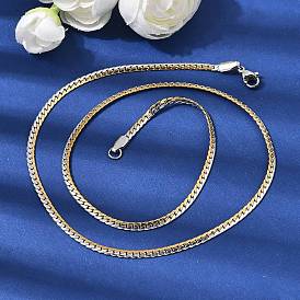 3Ммм, двухцветная, унисекс 304 Цепочка из нержавеющей стали в виде танка