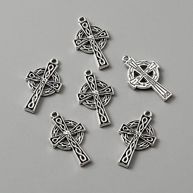 Irish Tibetan Style Alloy Pendants, Cross