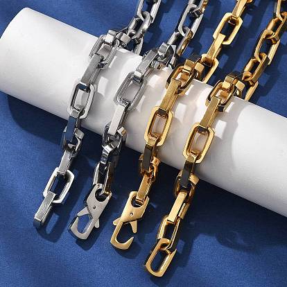304 ожерелья из нержавеющей стали в виде цепочек-скрепок для женщин и мужчин, ионное покрытие (ip)