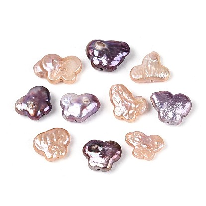 Натуральный жемчуг в стиле барокко кеши, зарождающаяся жемчужина, бабочка