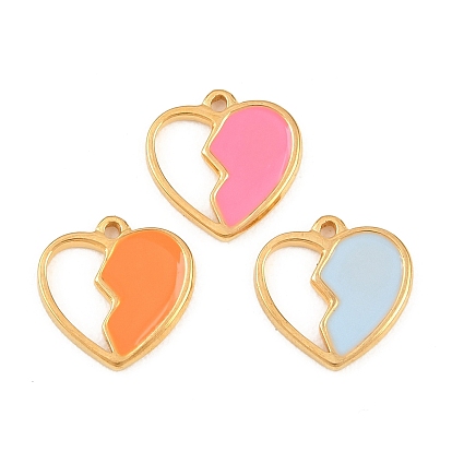 304 нержавеющей стальной эмали подвески, сердце прелести