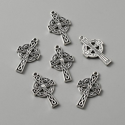 Irish Tibetan Style Alloy Pendants, Cross
