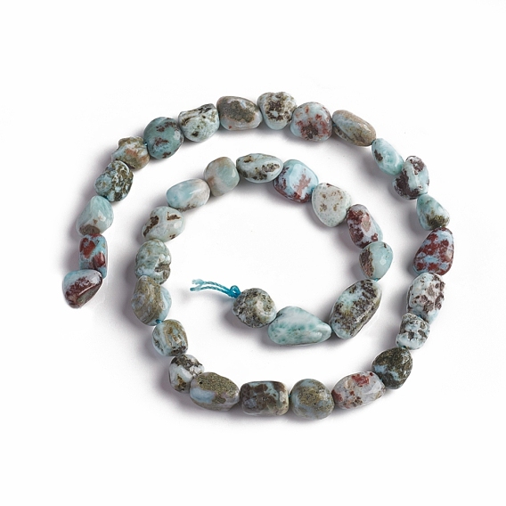 Природные ларимар бисер нитей, упавший камень, самородки